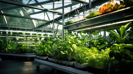 Large Modern Farm Greenhouseの素材