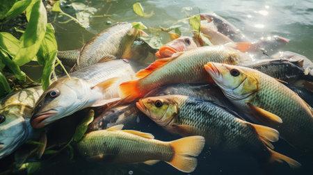 Lots of fish in the waterの素材