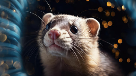 Ferret face close-upの素材