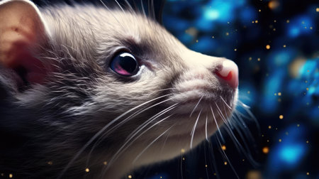 Ferret face close-upの素材