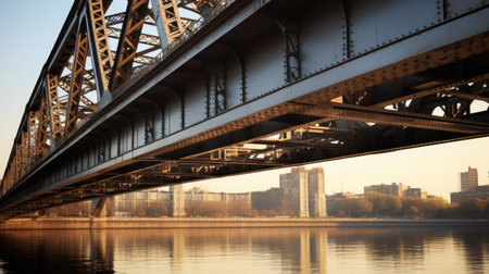 Large bridge over the riverの素材