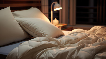 Comfortable, cozy bedroomの素材