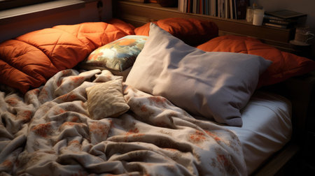 Comfortable, cozy bedroomの素材