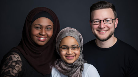 A family portrait with different generationsの素材