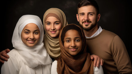 A family portrait with different generationsの素材