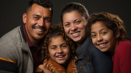 A family portrait with different generationsの素材