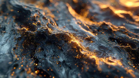 Dark Surface and Glowing Particlesの素材
