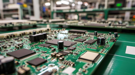 A microcircuit with chipsの素材