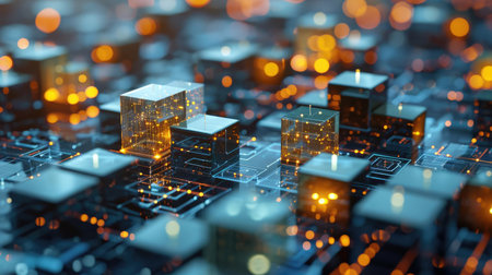 Abstract Representation of a Quantum Computerの素材