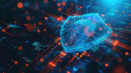 Illustration of digital protectionの素材