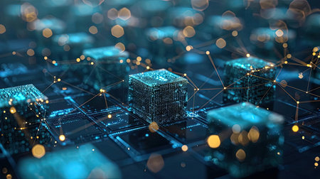Abstract Representation of a Quantum Computerの素材