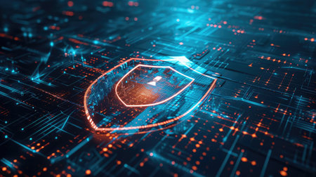 Illustration of digital protectionの素材