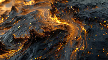 Dark Surface and Glowing Particlesの素材