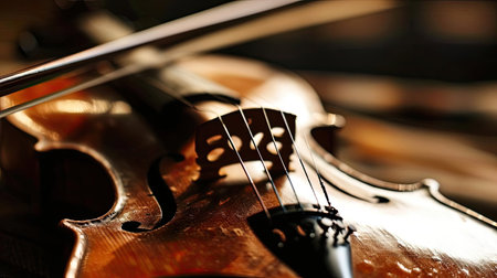 Man playing classical violinの素材