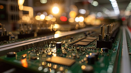 A microcircuit with chipsの素材