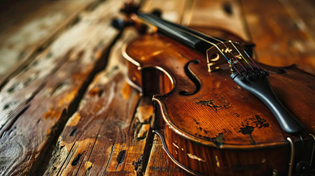 Man playing classical violinの素材