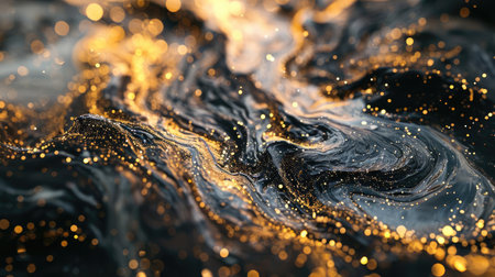 Dark Surface and Glowing Particlesの素材