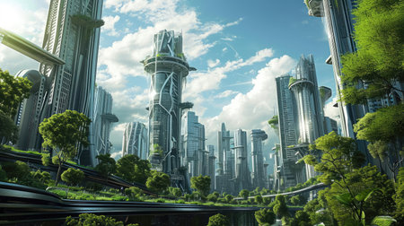 Beautiful modern cityの素材