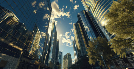 Beautiful modern cityの素材