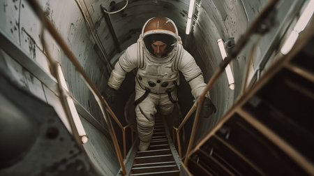 Cosmonaut in space suitの素材