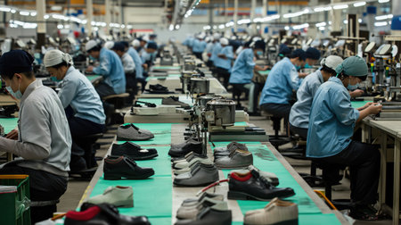 Shoe factory. Light industryの素材