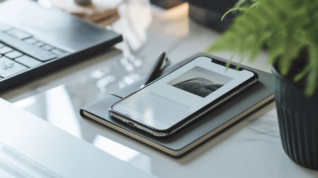 Stylish smartphone mockupの素材