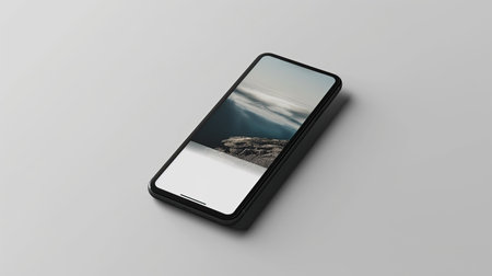 Stylish smartphone mockupの素材