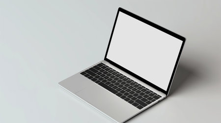 Laptop mockup on the tableの素材