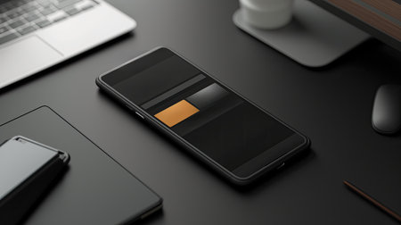 Stylish smartphone mockupの素材