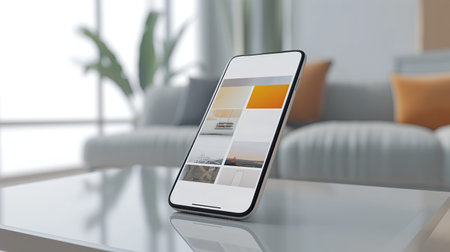 Stylish smartphone mockupの素材