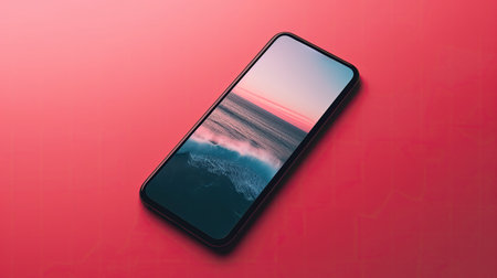 Stylish smartphone mockupの素材