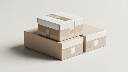 Corporate style box mockupの素材