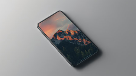 Stylish smartphone mockupの素材