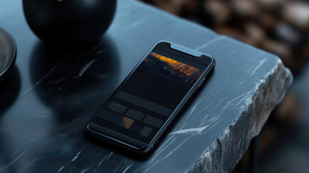 Stylish smartphone mockupの素材