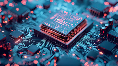 Microchip on an integrated circuitの素材