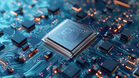 Microchip on an integrated circuitの素材