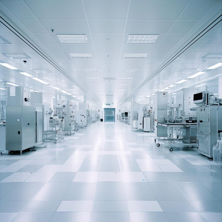 Laboratory with equipment for the production of microchipsの素材