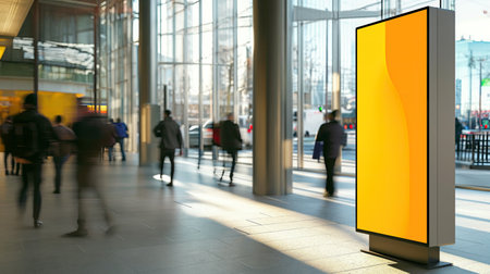 Outdoor Advertising Luminous Stand Mockupの素材