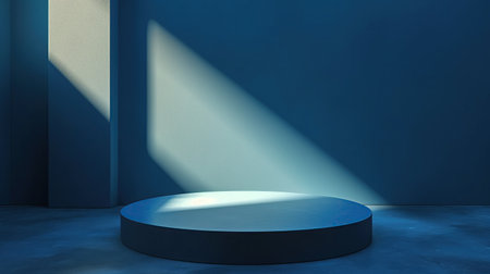 Blue background for product presentationの素材