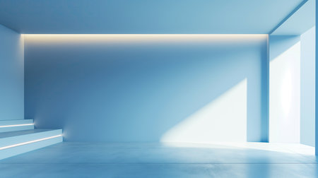 Blue minimalist background for presentationの素材