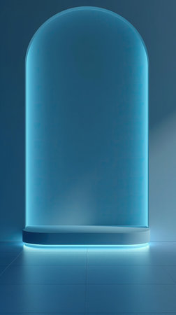 Blue minimalist background for presentationの素材