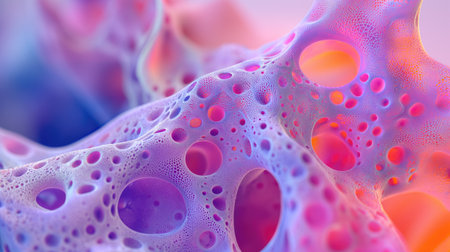 Abstract multicolored fractal structureの素材