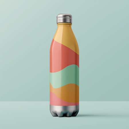 Water bottle mockupの素材