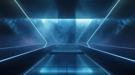 Futuristic Glass Background for Product Presentationの素材