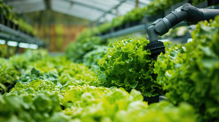 An automated hand with a camera will monitor the growth of plantsの素材