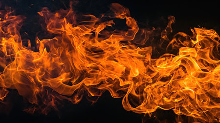 Fire Pattern on Dark Backgroundの素材