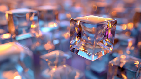 Glass Cubes with Light Dispersionの素材