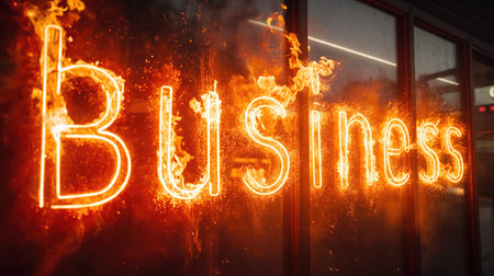 Word Business on Fireの素材