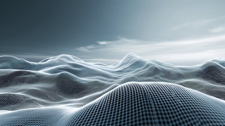 Luminous Lines Forming a Virtual Landscapeの素材