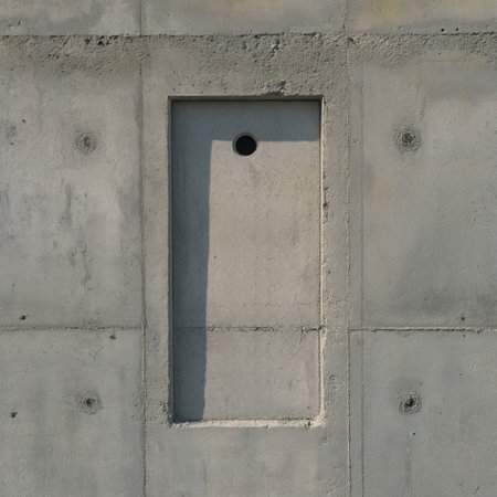 Concrete wall with nicheの素材